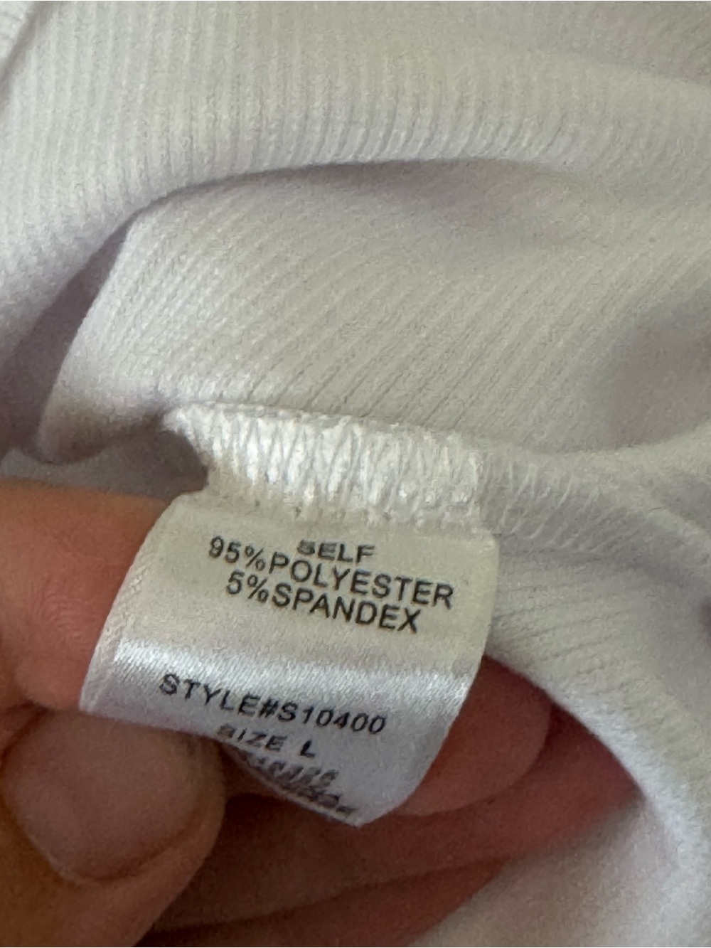 Signature8 White Ribbed Crop Tank - Picture 2 of 3
